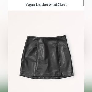 Abercrombie & Fitch mini vegan leather skort